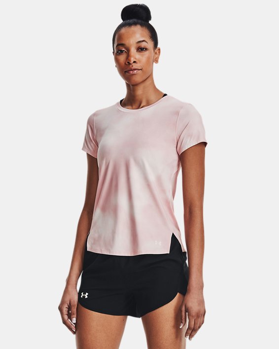 Women's UA Iso-Chill 200 Laser T-Shirt, Pink, pdpMainDesktop image number 0